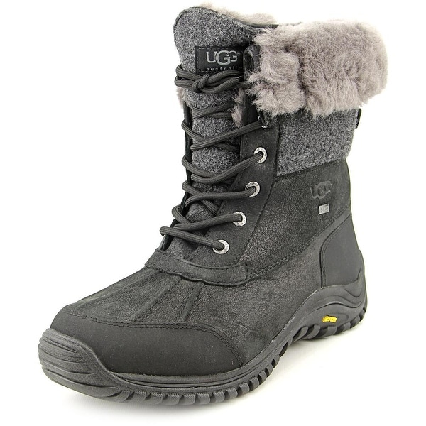 Ugg Australia Adirondack II Women Round Toe Leather Black Winter Boot