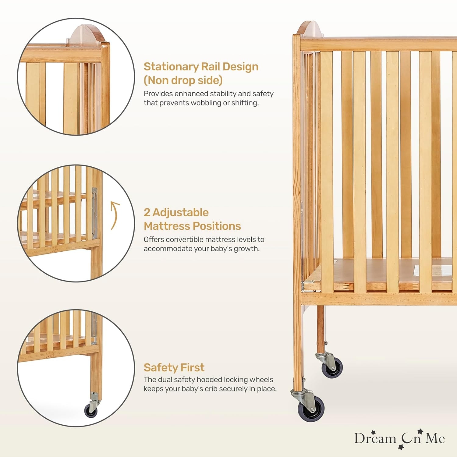 Dream On Me Folding Full Size Convenience Crib On Sale buybuy