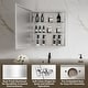 preview thumbnail 20 of 30, Modland Single Door Bathroom Medicine Cabinet with Mirror Adjustable Shelves,Recessed or Surface Mount