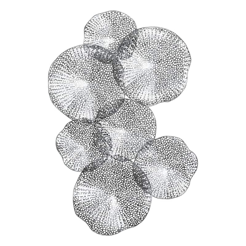 Uttermost Ripley Iron Lotus Wall Art - Metallic Pewter
