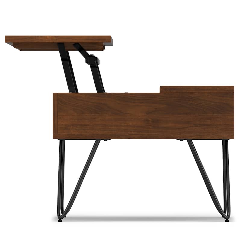 Moreno Rectangle Industrial Lift Top Coffee Table
