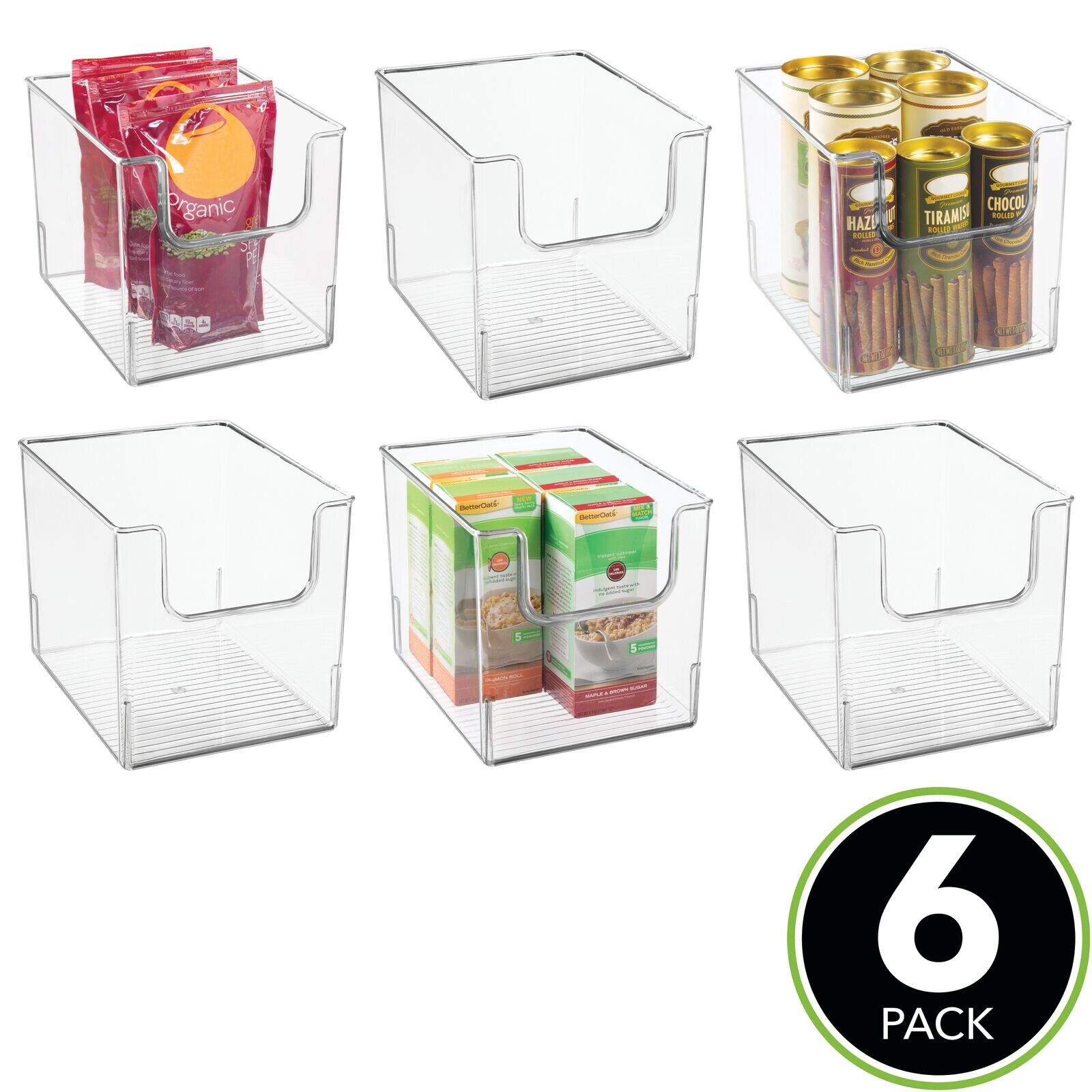 https://ak1.ostkcdn.com/images/products/is/images/direct/f94acb74cf89ba47652dc20ac02ecc0cc139da86/mDesign-Kitchen-Plastic-Storage-Organizer-Bin-with-Open-Front---6-Pack---Clear.jpg