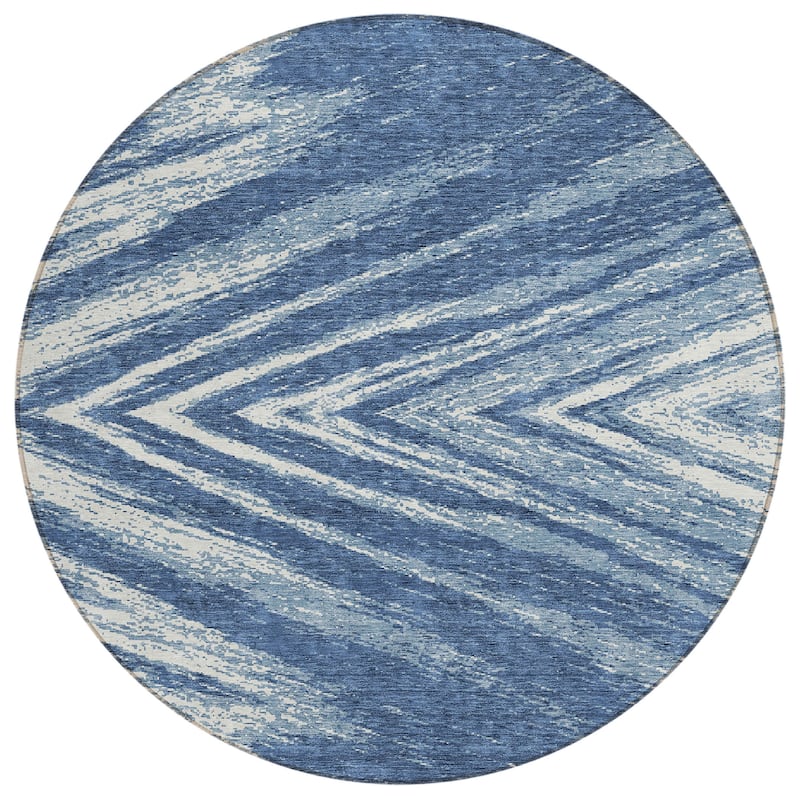 Machine Washable Indoor/ Outdoor Chantille Modern Chevron Rug