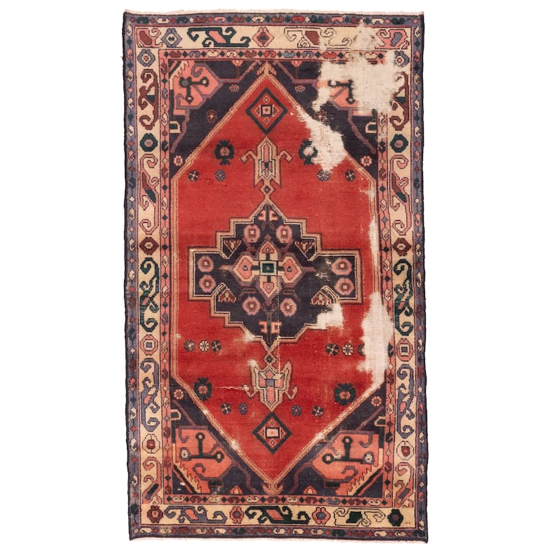 ECARPETGALLERY Hand-knotted Antalya Vintage Red Wool Rug - 3'6 x 6'1