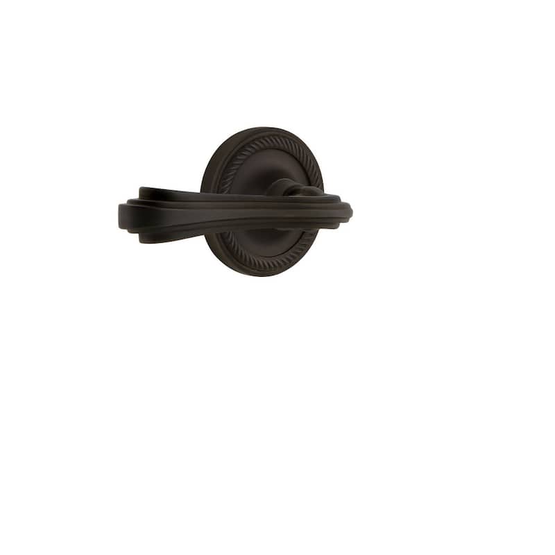 Nostalgic Warehouse Fleur Privacy Door Lever Set with Rope Rose for