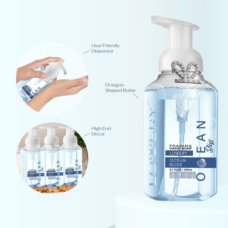 Lovery Foaming Hand Soap - Pack of 3 - Ocean Bliss Fragrance - 3 pc