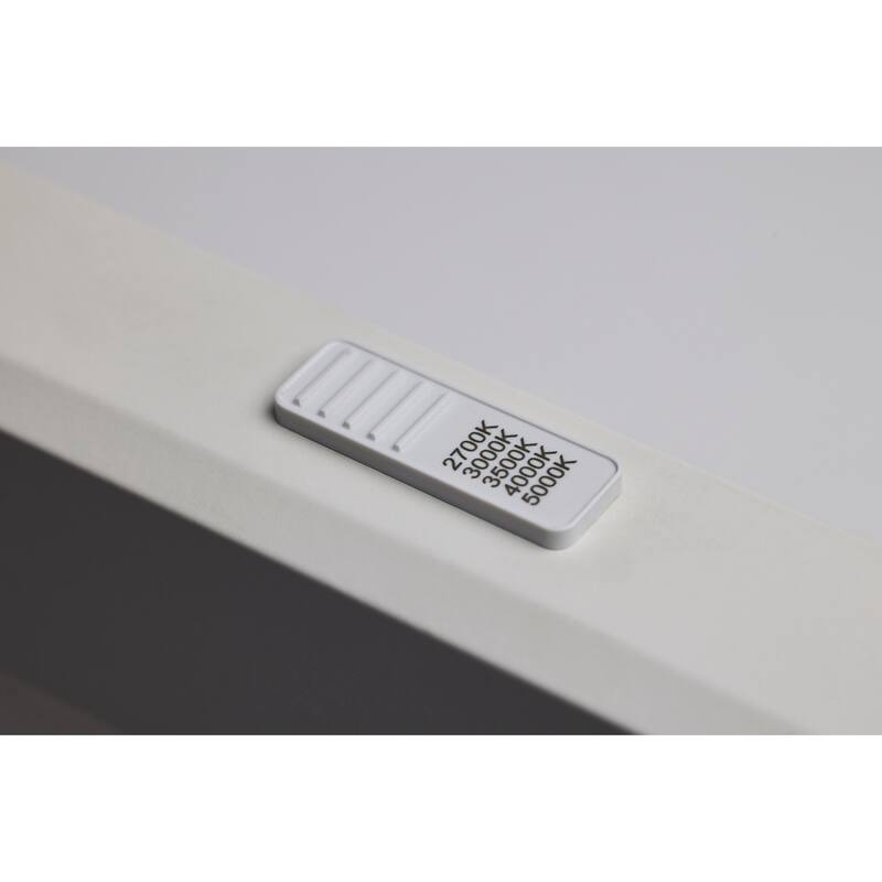 Blink Pro Plus 24W 5.5 in. x 24 in Surface Mount LED CCT Selectable 90 CRI White Finish 120/277V Rectangular Shape