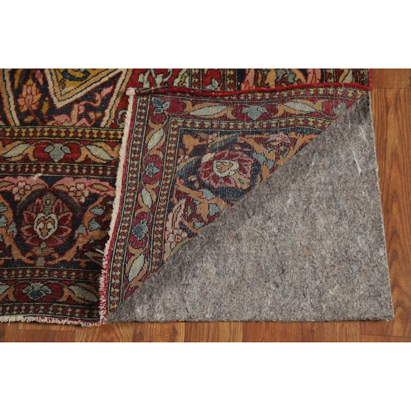 Kerman Ravar Antique Persian Rug Handmade Wool Carpet - 4'6" x 7'2"