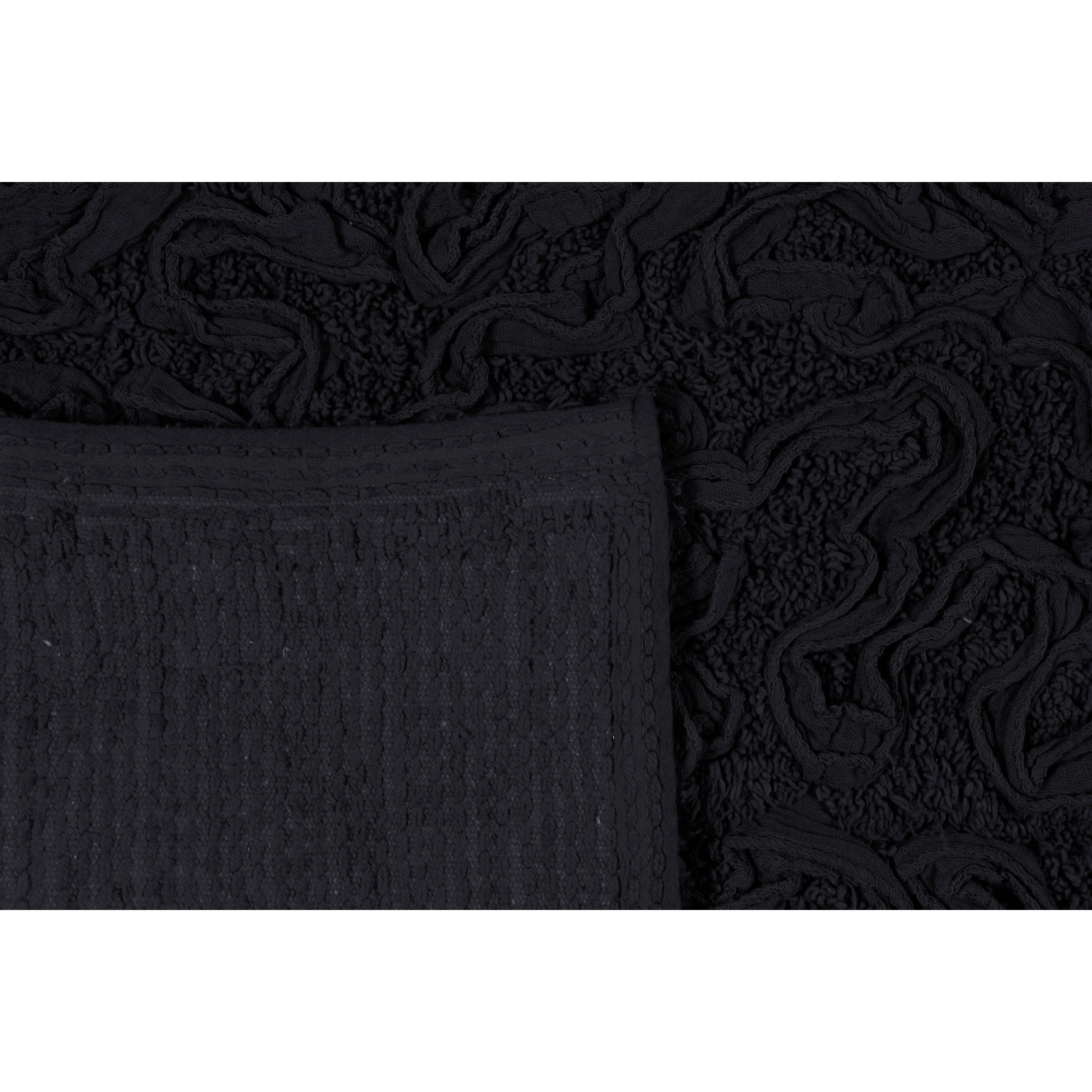 Bell Flower Cotton Non-Slip Bath Mat Soft Absorbent Bathroom Rug-image