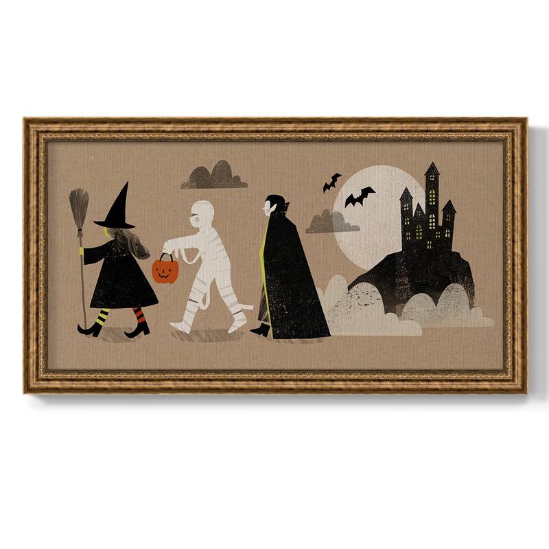 Graphic Halloween Collection D Premium Framed Canvas- Ready to Hang