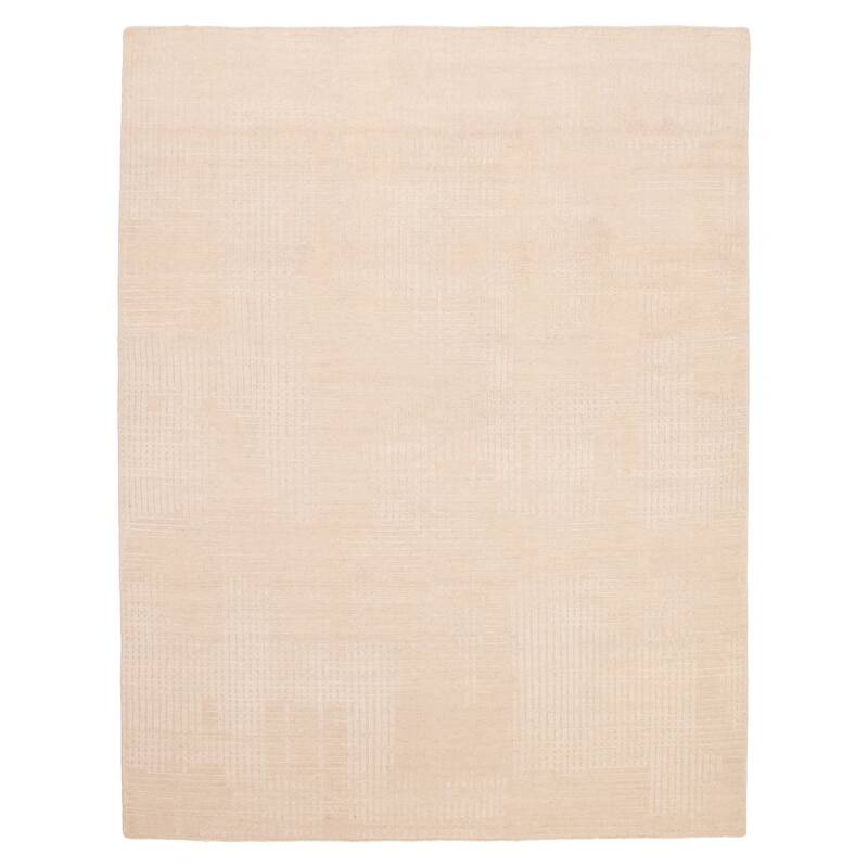 ECARPETGALLERY Hand-knotted Tangier Cream Wool Rug - 8'1 x 10'0 - Cream - 8'1 x 10'0