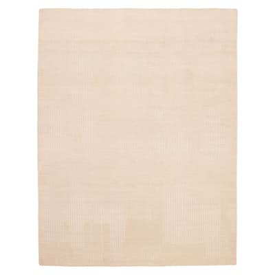 ECARPETGALLERY Hand-knotted Tangier Cream Wool Rug - 8'1 x 10'0