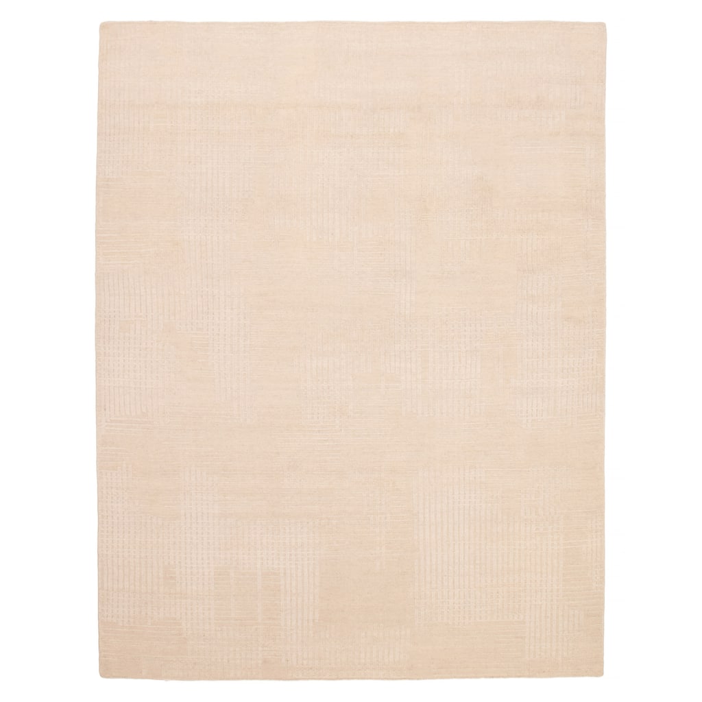 ECARPETGALLERY Hand-knotted Tangier Cream Wool Rug - 8'1 x 10'0