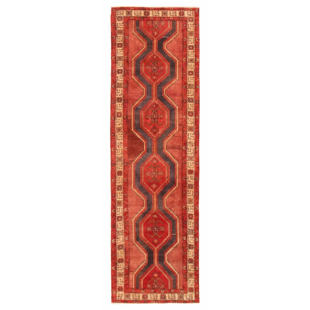 ECARPETGALLERY Hand-knotted Konya Anatolian Red Wool Rug - 2'11 x 9'9