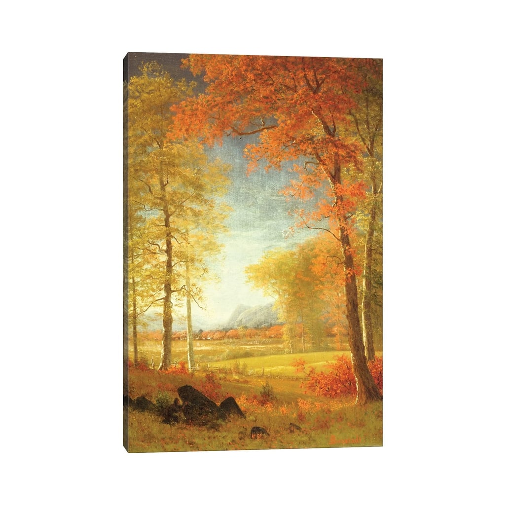 iCanvas "Autumn in America, Oneida County, New York " by Albert Bierstadt Canvas Print