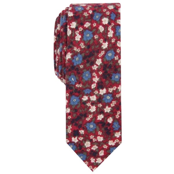 Original Penguin Mens Andras Skinny Floral Neck Tie Accessory