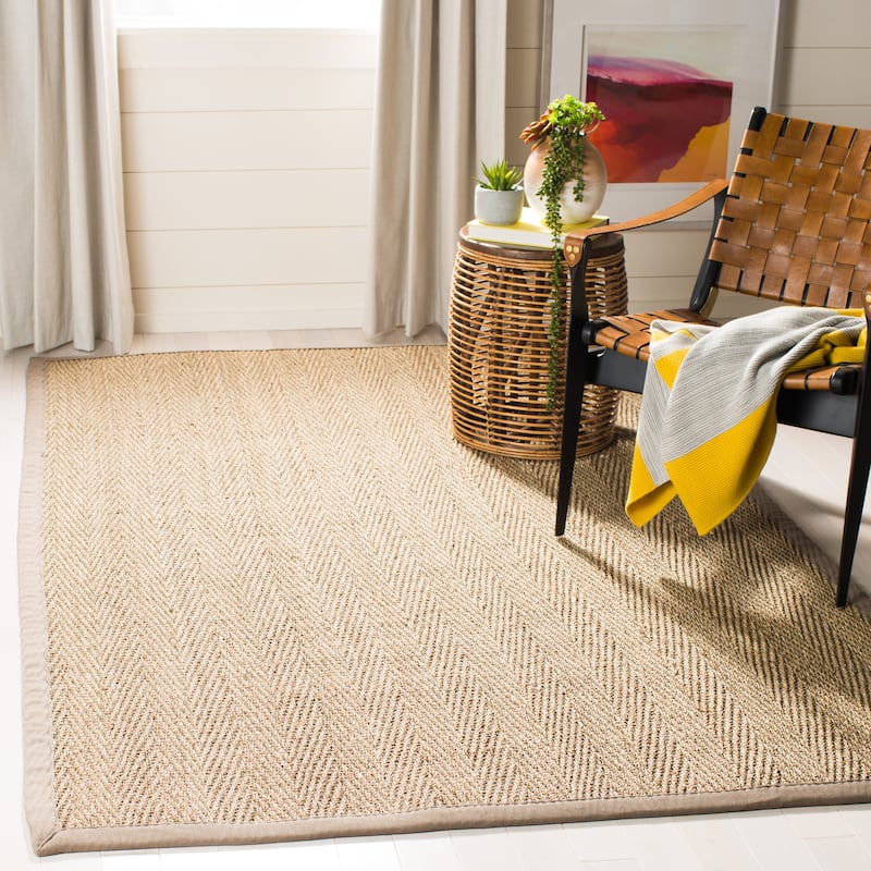 SAFAVIEH Natural Fiber Trilby Herringbone Seagrass Rug