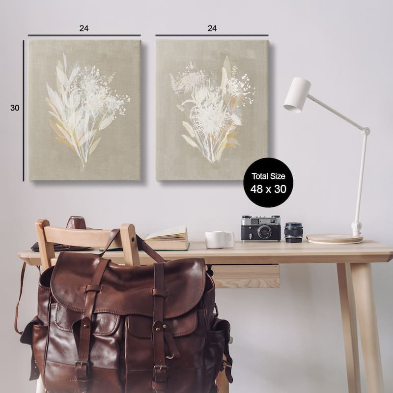 Stupell Natural Herb Impression Canvas Wall Art Design By Susan Jill (Set of 2)