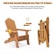 preview thumbnail 25 of 26, Folding Adirondack Chair with Cup Holder, for Patio Deck Garden