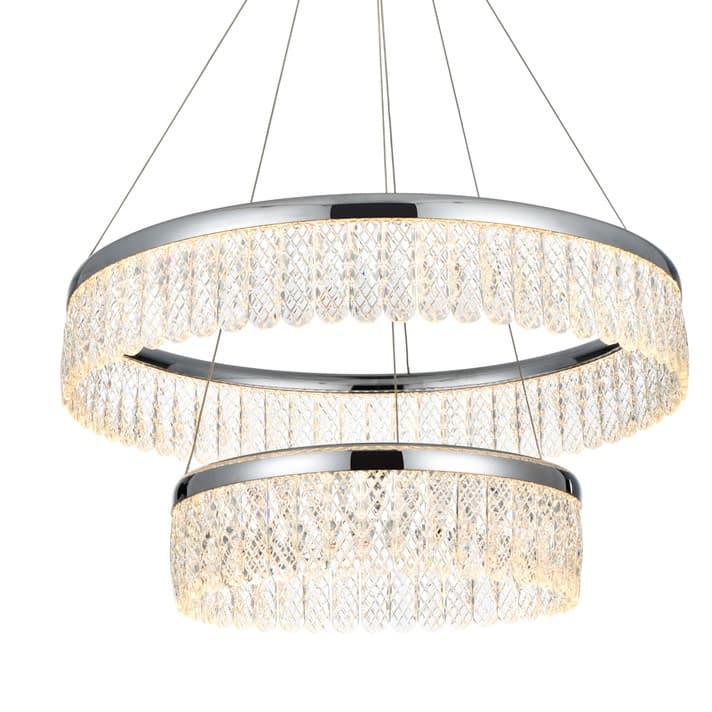 Elegant Lighting 2060G24 Rune 24" Wide LED Ring Chandelier - 3006