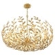 preview thumbnail 4 of 5, Broche 12 Light Antique Gold Chandelier
