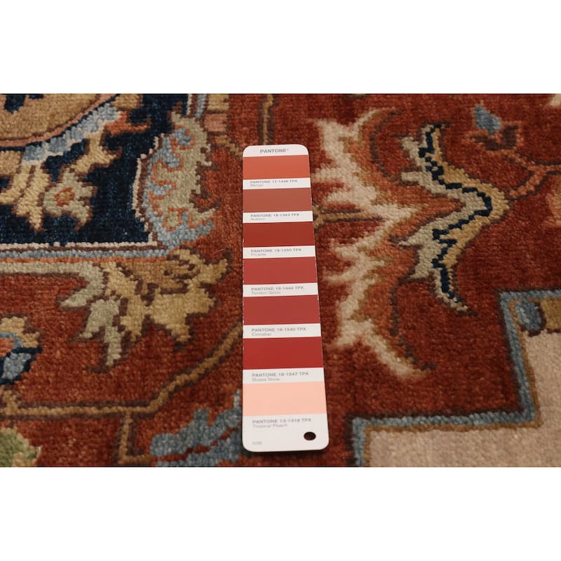 ECARPETGALLERY Hand-knotted Jules Sultane Dark Copper Wool Rug - 8'8 x 11'9