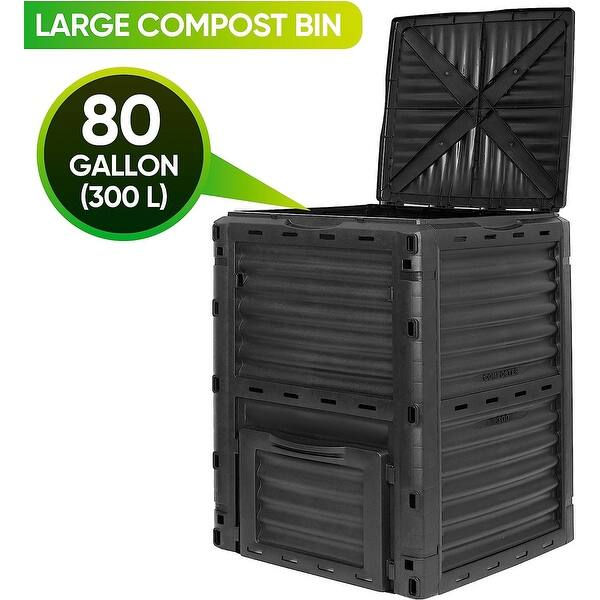 80 Gallon (300 L) Garden Compost Bin Large Outdoor Composter Bed Bath & Beyond 37962908