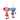Novica Handmade Mini Tusk In Pink-Blue Cotton-Blend Ornaments (Pair)