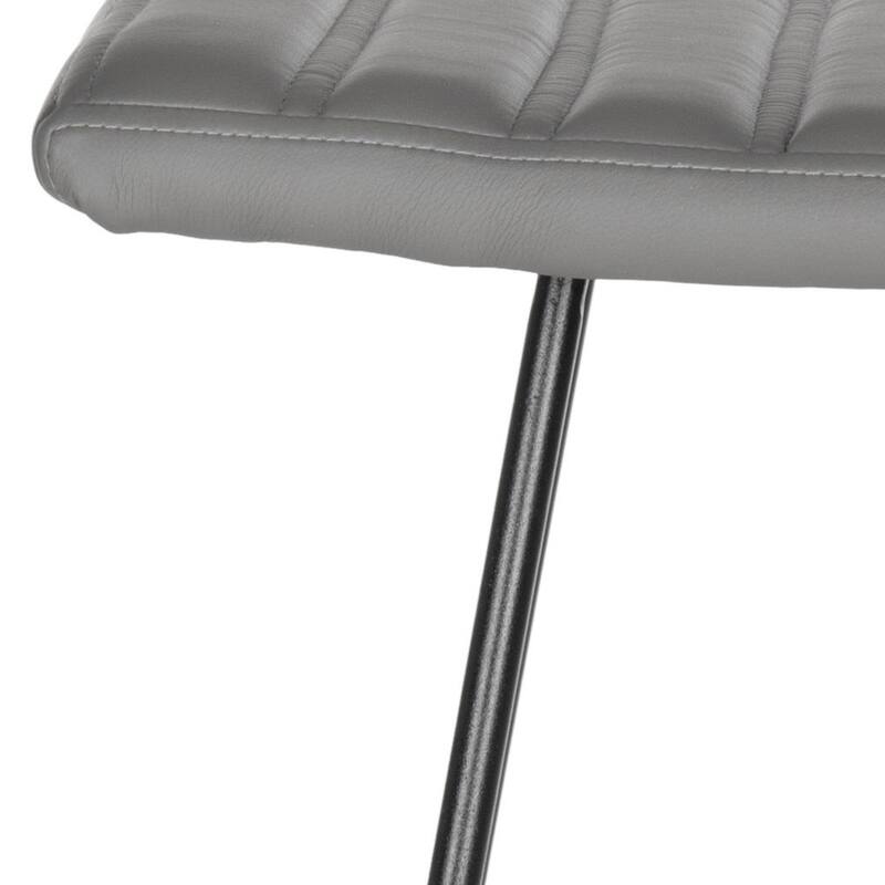 SAFAVIEH Concha Mid-Century Dining Modern Black 30-inch Bar Stool (Set of 2) - 16.5" x 16" x 30" - 17Wx16Dx30H