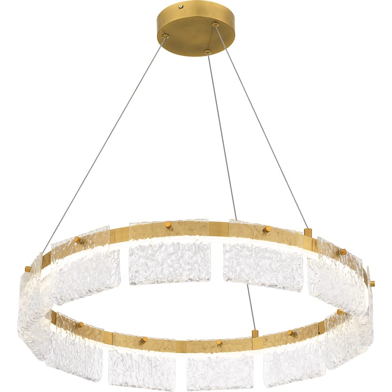 Alice Integrated LED Brushed Gold Pendant Light