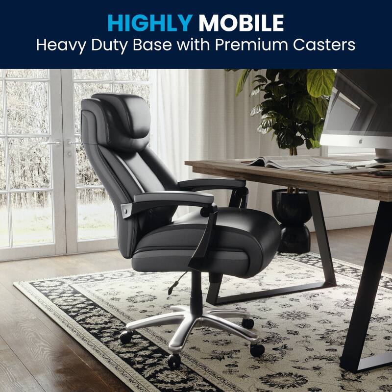 Big & Tall LeatherSoft Executive Swivel Ergonomic Office Chair