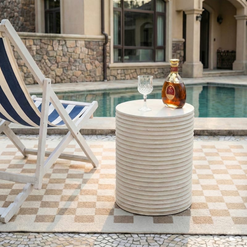 Modern Concrete Outdoor Side Table