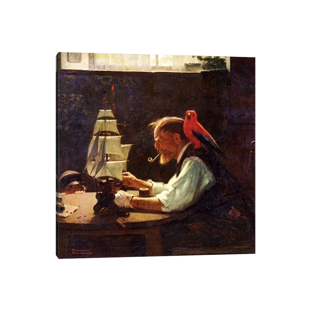 iCanvas "For a Good Boy" by Norman Rockwell Canvas Print
