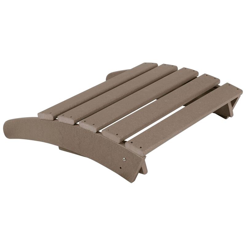 Altura Outdoor Eco-Friendly All Weather Adirondack Chairs with Ottomans (4-Piece Conversation Set)