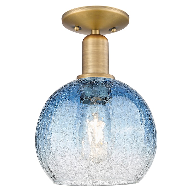 Innovations Lighting Downtown Urban - Brookhaven Globe - 1 Light 8" Semi-Flush Mount Light