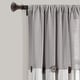 preview thumbnail 41 of 152, Lush Decor Linen Button Single Panel Window Curtain