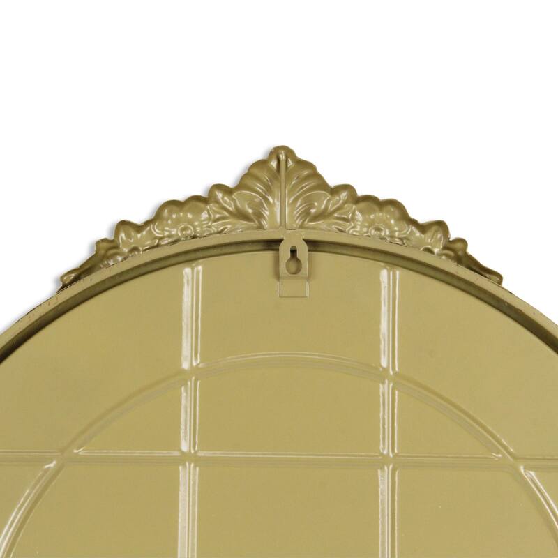 Victorian Curved Top Handmade Wall Mirror - Gold - 33.75"
