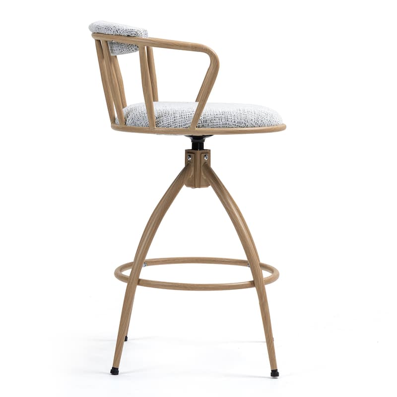 Set of 2 26" Swivel Counter Height Modern Bar Stools