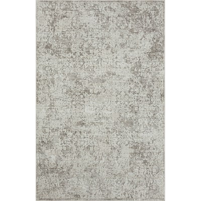 Soniv Distressed Abstract Area Rug By HomeRoots - 2' x 3'