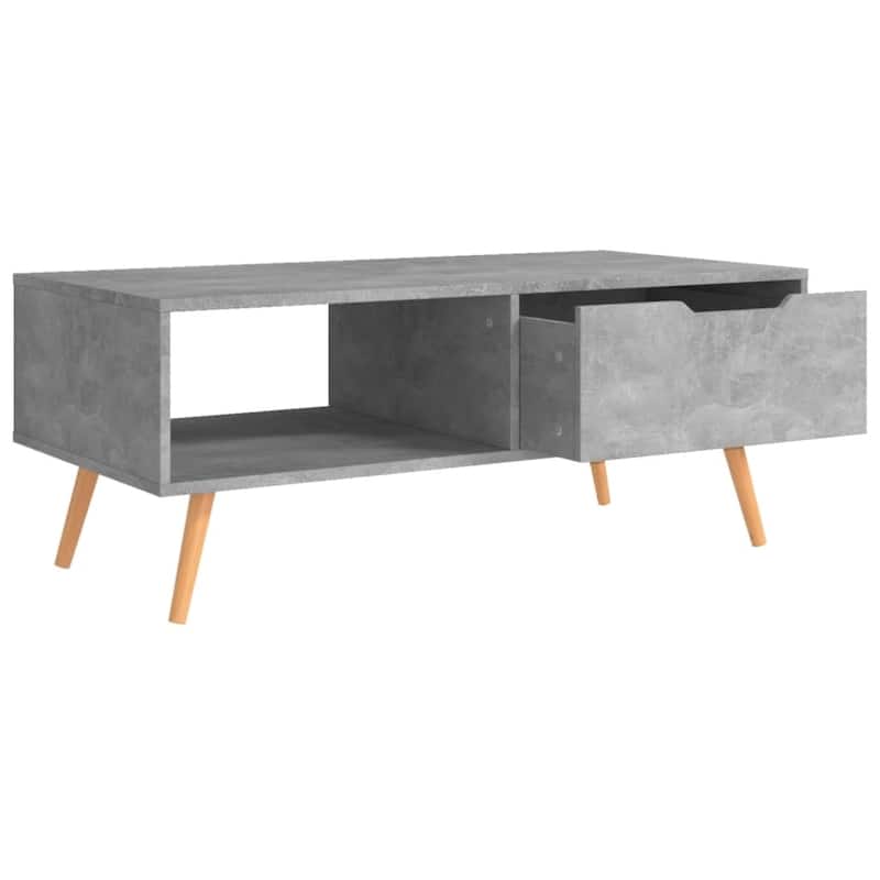 vidaXL Coffee Table End Table Living Room Accent Sofa Table Engineered Wood - 39.4" x 19.5" x 16.9"