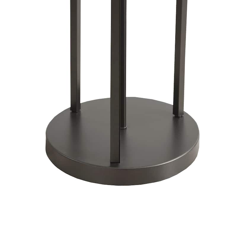 Martha Stewart Charlton Metal Floor Lamp with Glass Cylinder Shade - Dia.11" x 63"H