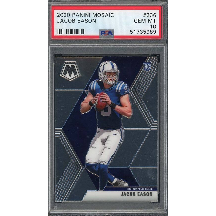 Jacob Eason 2020 Panini Mosaic Football Rookie Card #236 PSA 10 - 8'6" x 11'6"
