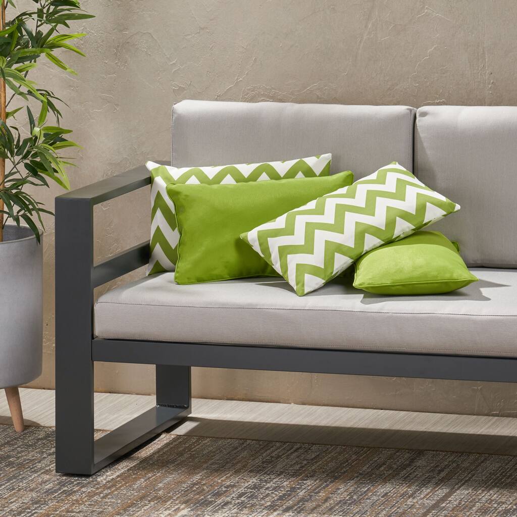 Marisol Outdoor Rectangle Pillow (Set of 4) by Christopher Knight Home