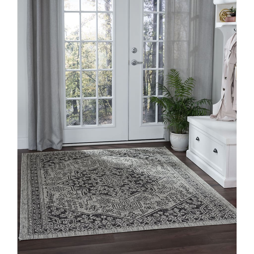 Colonnade Traditional Medallion Indoor/Outdoor Area Rug