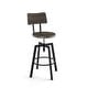 preview thumbnail 10 of 58, Amisco Woodland Adjustable Stool Dark Grey-Brown Birch Wood / Black Metal