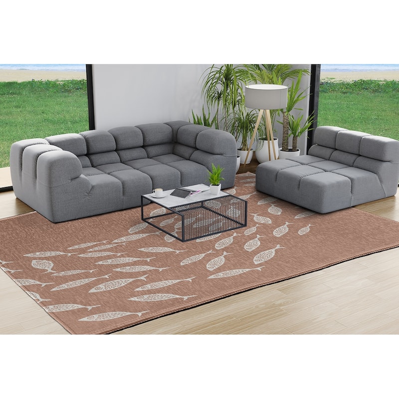 Escuela Nautical Chenille Rug