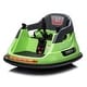 preview thumbnail 41 of 78, Bumper Car with USB/MP3, Flashing Lights, and Remote Control for Toddlers Green