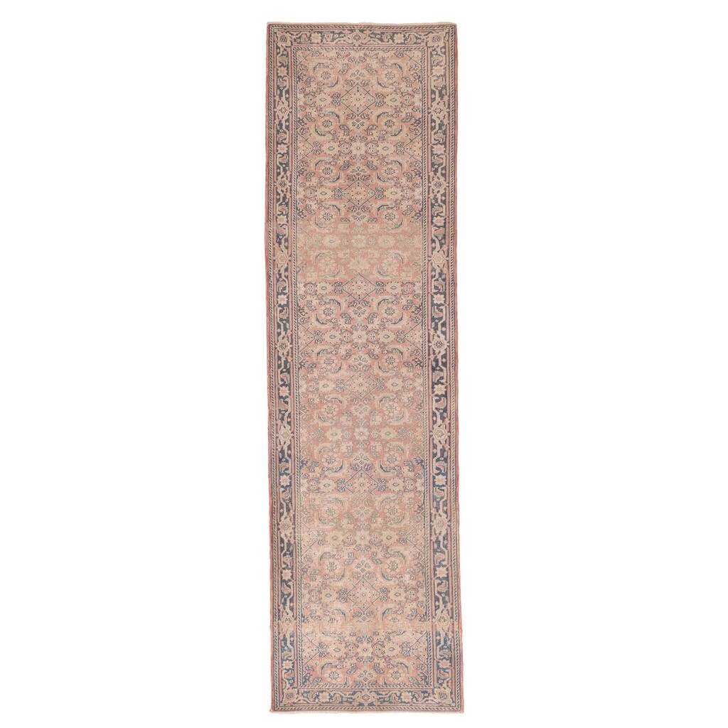 ECARPETGALLERY Hand-knotted Antalya Vintage Copper Wool Rug - 2'4 x 8'10