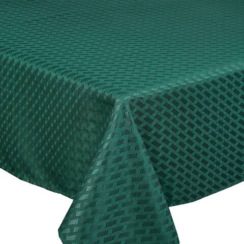 Violet Linen Christmas Novelties Ribbed Striped Pattern Tablecloths