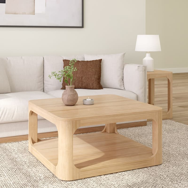 Plank and Beam Forma Real Wood Square Coffee Table - 36" - Blonde